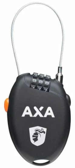 Axa Bike Security Câble Antivol Axa Roll 75cm Noir