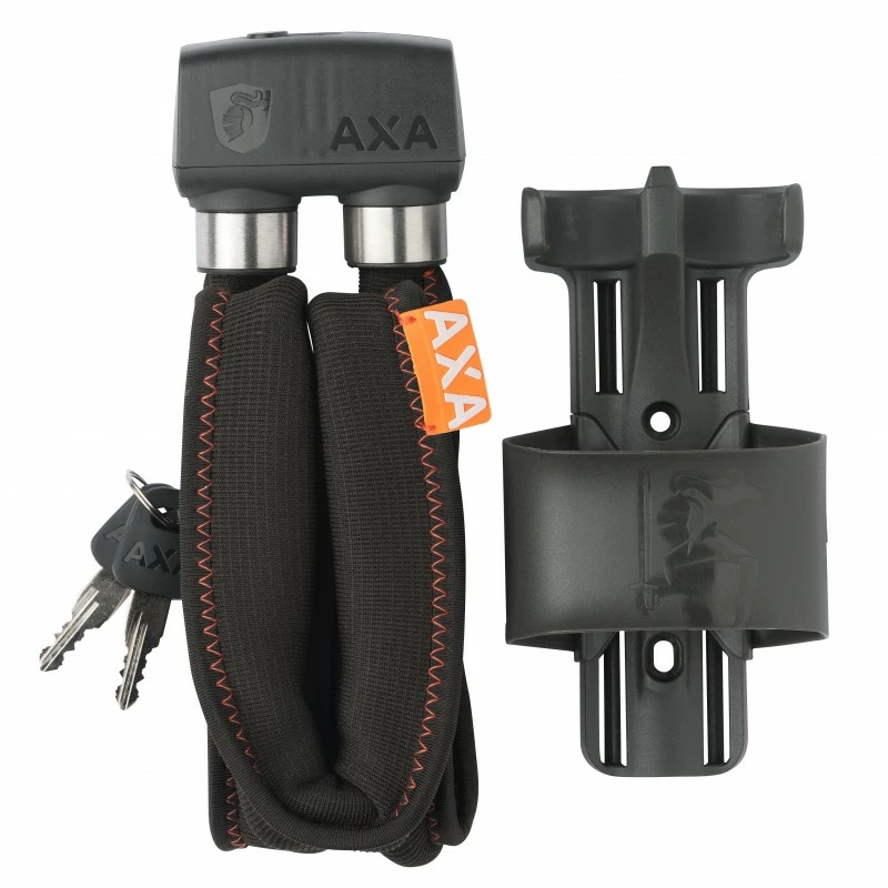 Axa Bike Security Antivol Pliable 600 Gris + Holder – Image 2