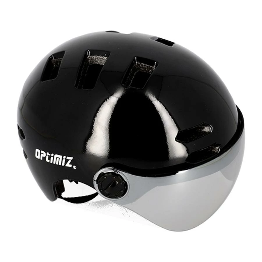 Casque Vélo Urbain à Visière (écran Fumé) 0380 Optimiz – Image 2