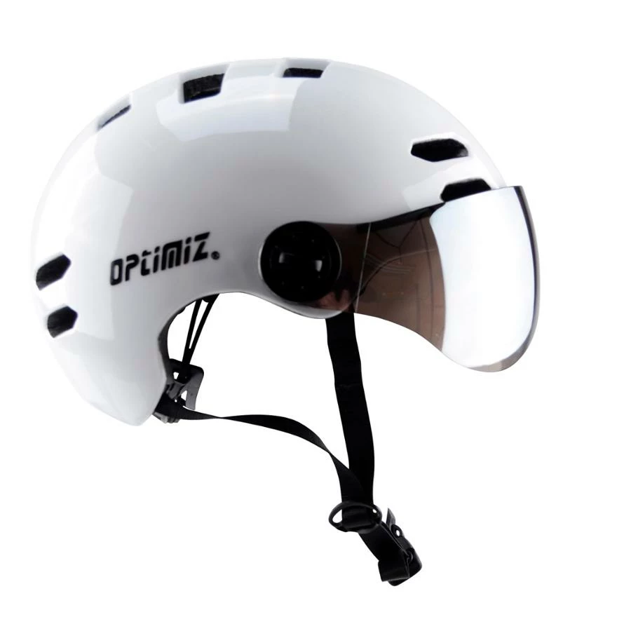 Casque Vélo Urbain à Visière (écran Fumé) 0380 Optimiz – Image 6