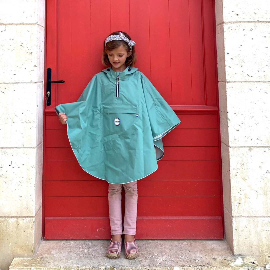 Le Temps Des Grenouilles Poncho De Pluie Vélo ENFANT – Image 4