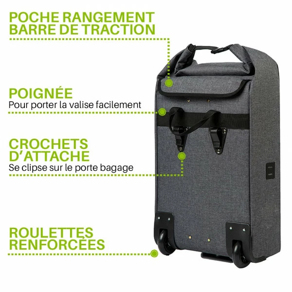Valise Vélo Porte Bagage Wantalis Trolley – Image 4